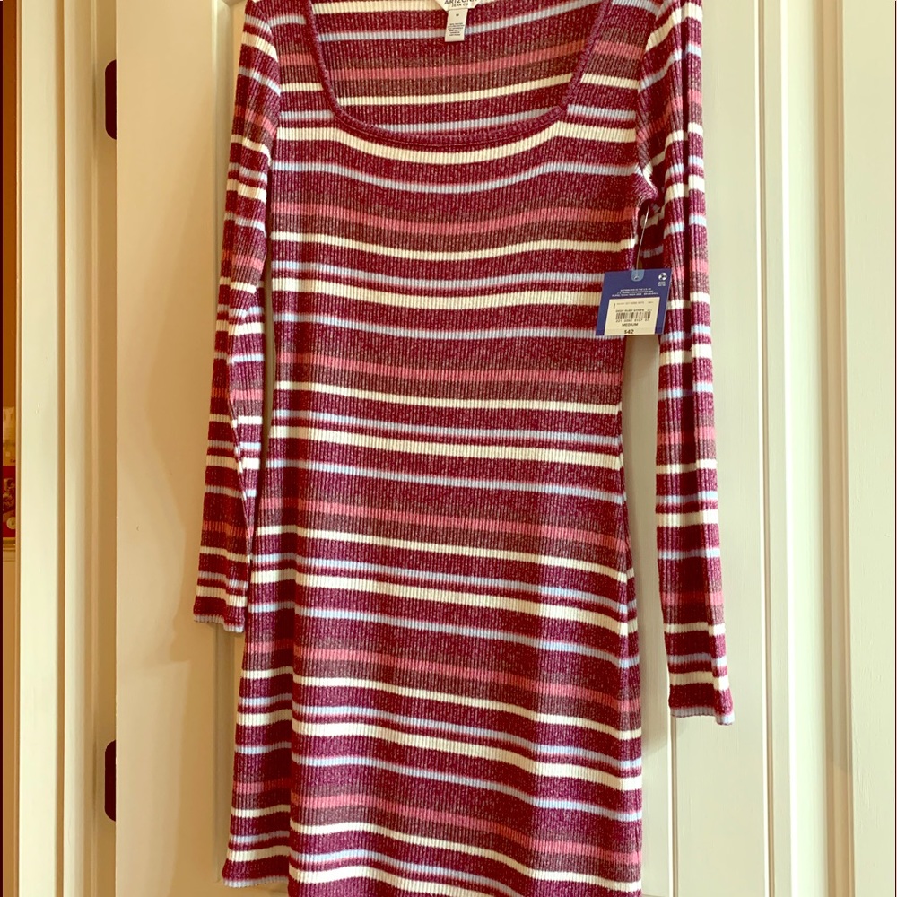 Striped, form fitting dress